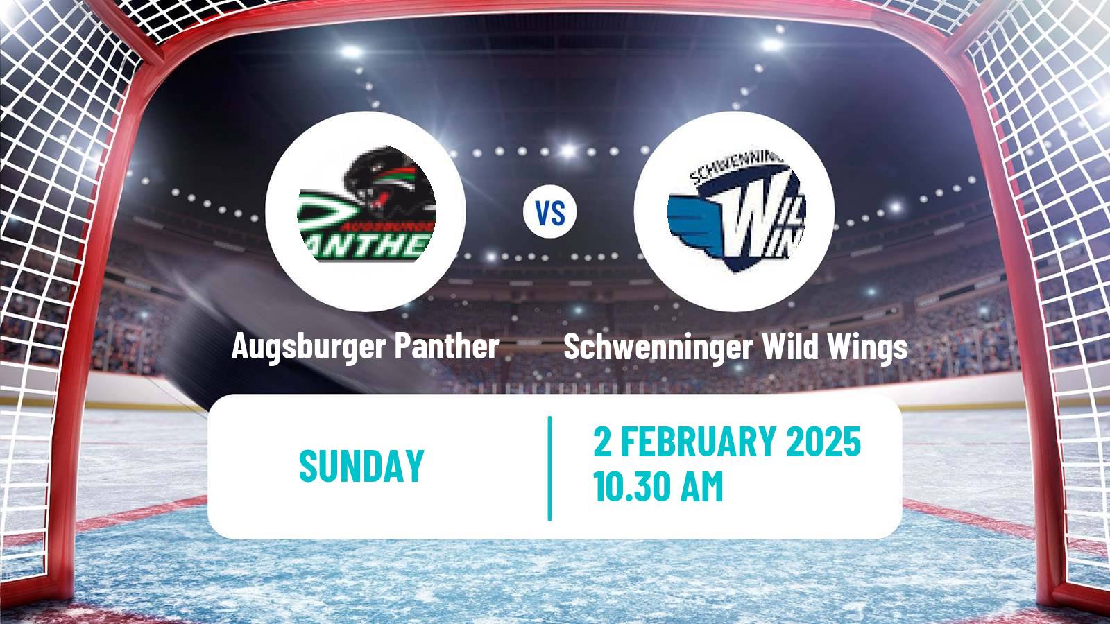 Hockey German Ice Hockey League Augsburger Panther - Schwenninger Wild Wings