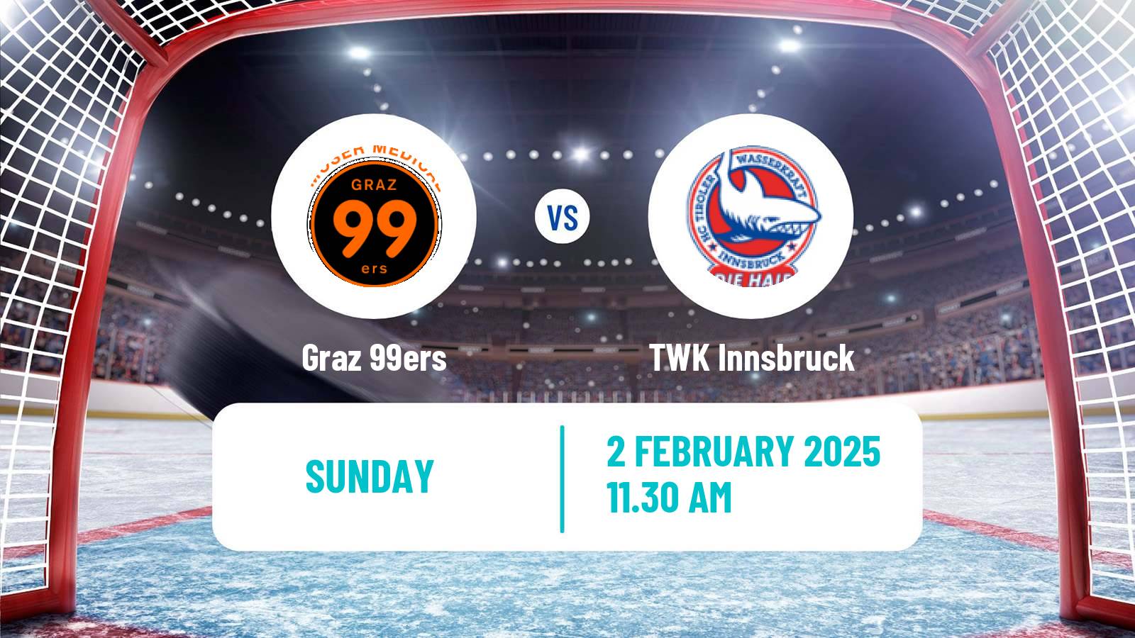 Hockey Austrian Ice Hockey League Graz 99ers - TWK Innsbruck