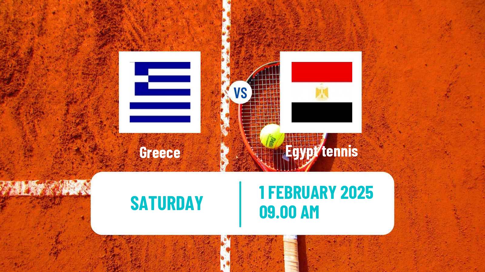 Tennis Davis Cup World Group I Teams Greece - Egypt