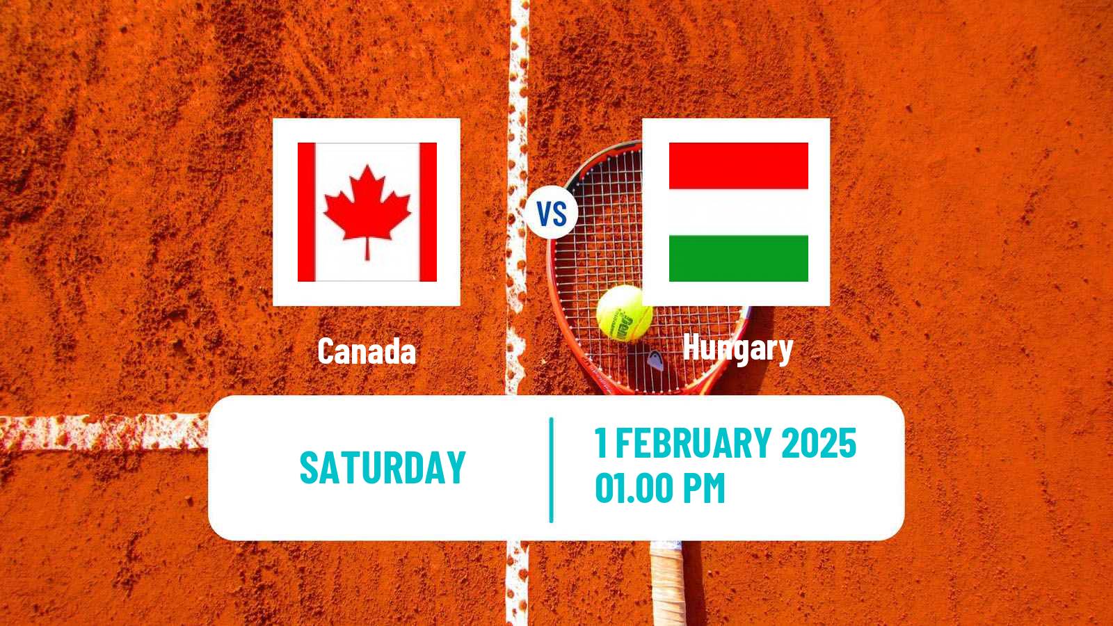 Tennis Davis Cup - World Group Teams Canada - Hungary