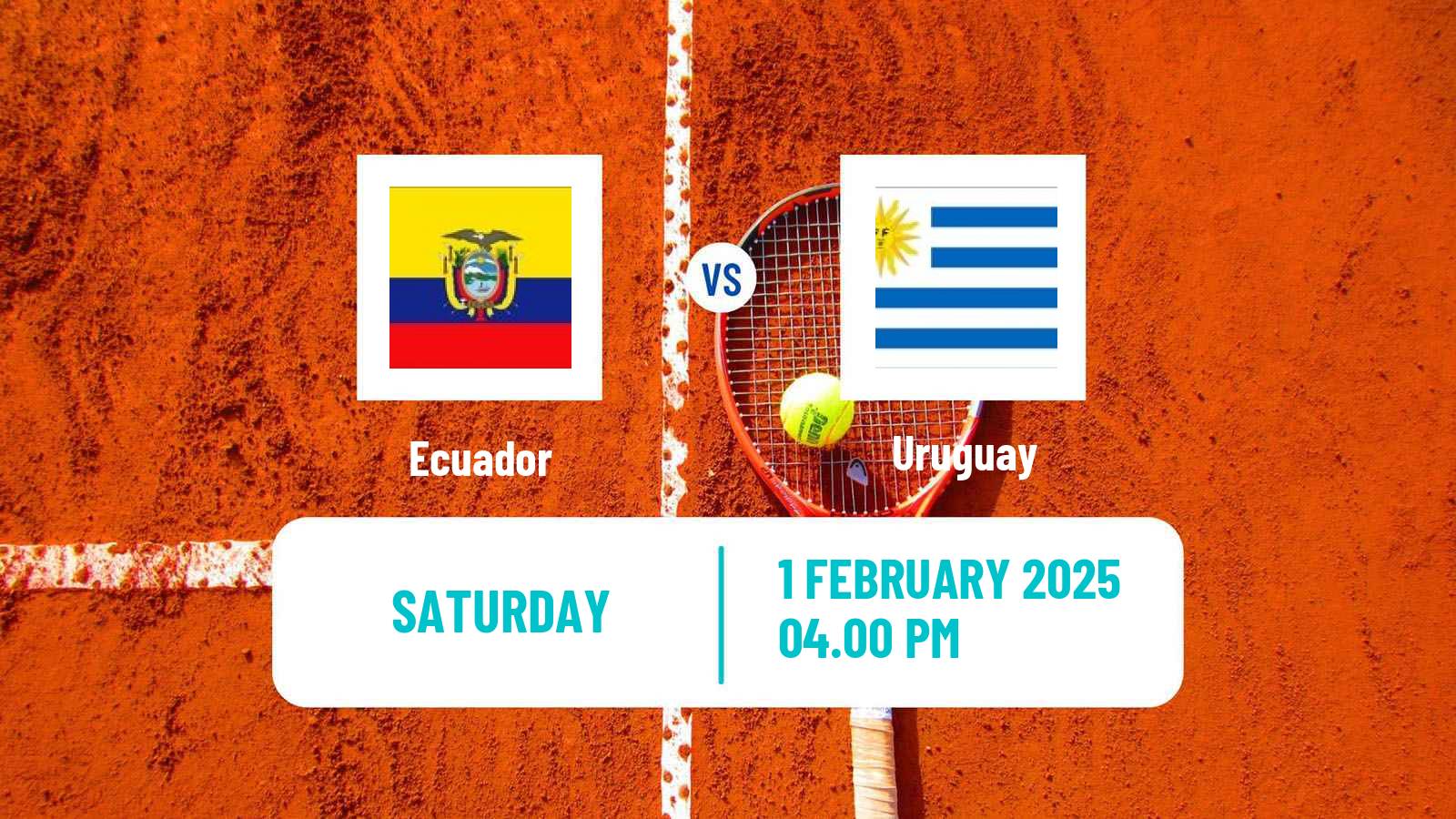 Tennis Davis Cup World Group I Teams Ecuador - Uruguay