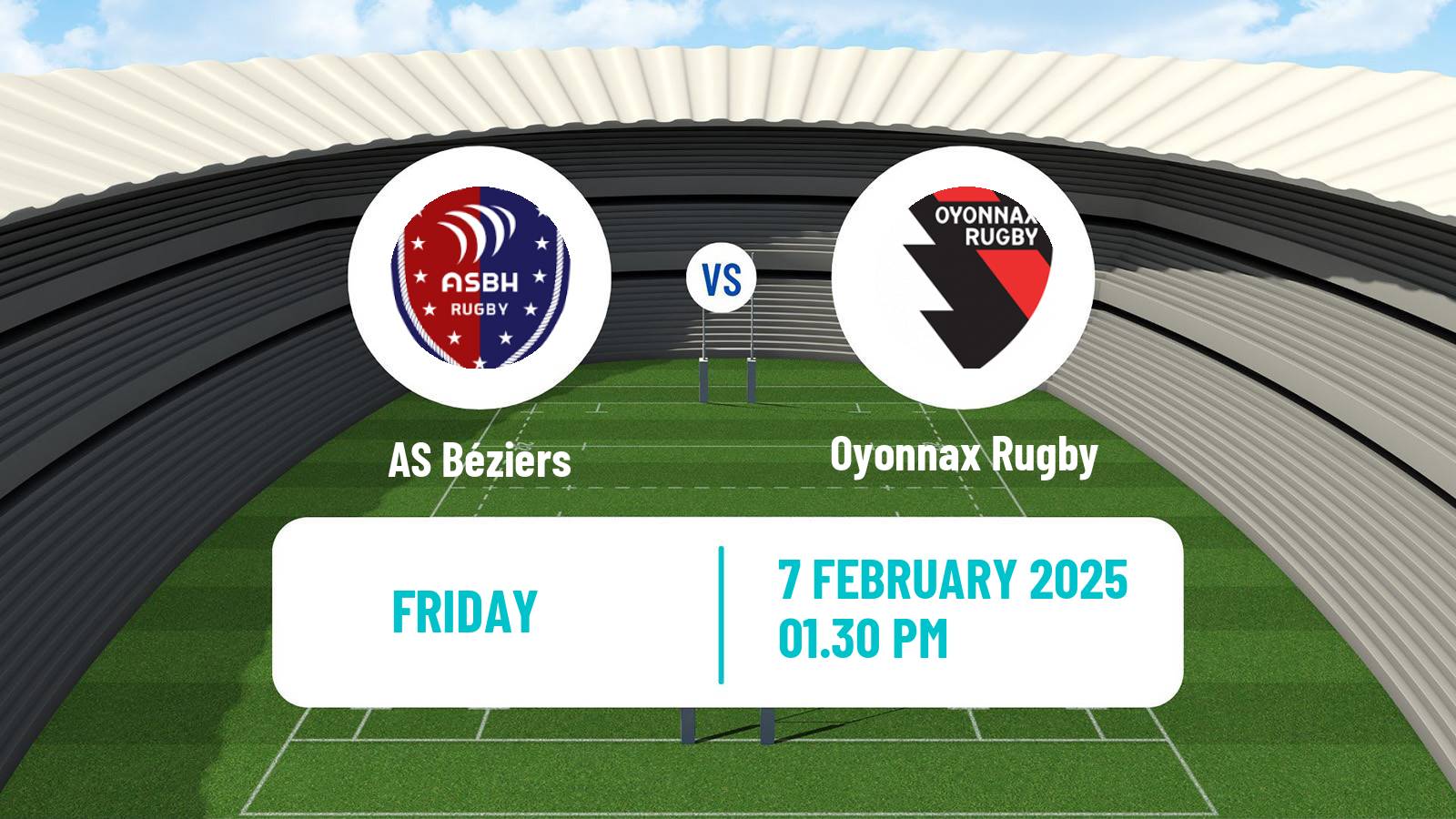 Rugby union French Pro D2 Béziers - Oyonnax Rugby