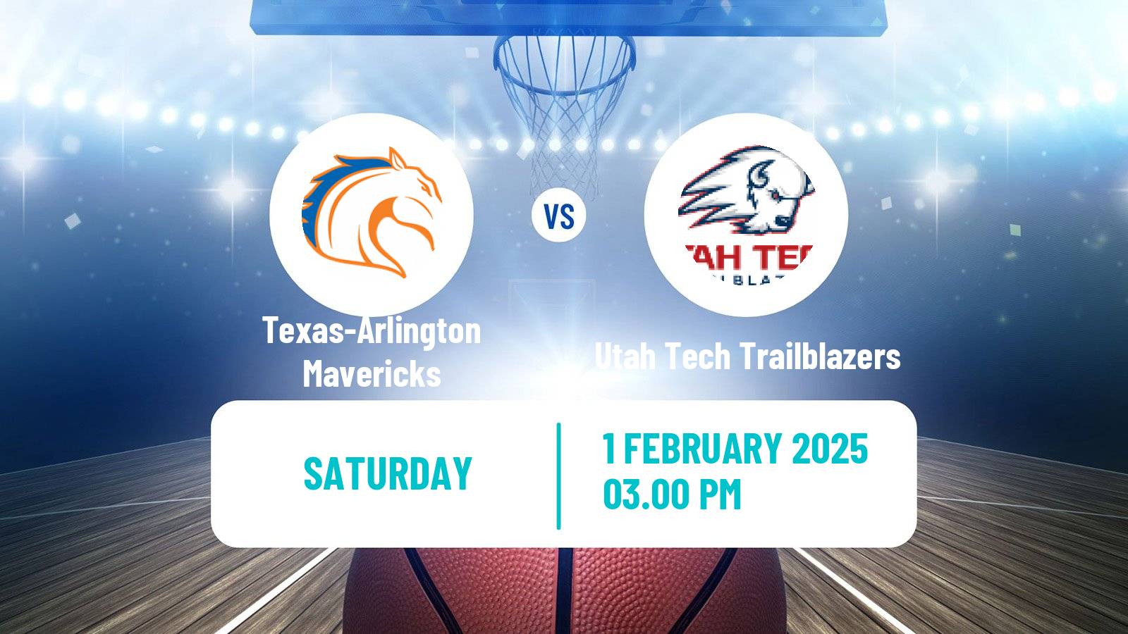 Basketball NCAA College Basketball Texas-Arlington Mavericks - Utah Tech Trailblazers