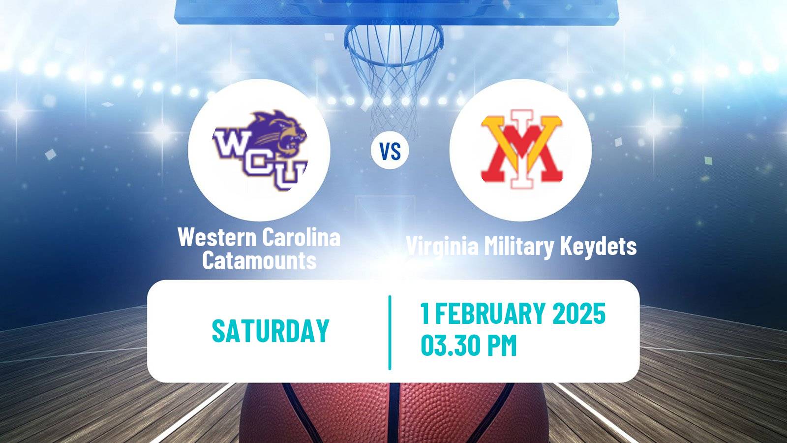 Basketball NCAA College Basketball Western Carolina Catamounts - Virginia Military Keydets