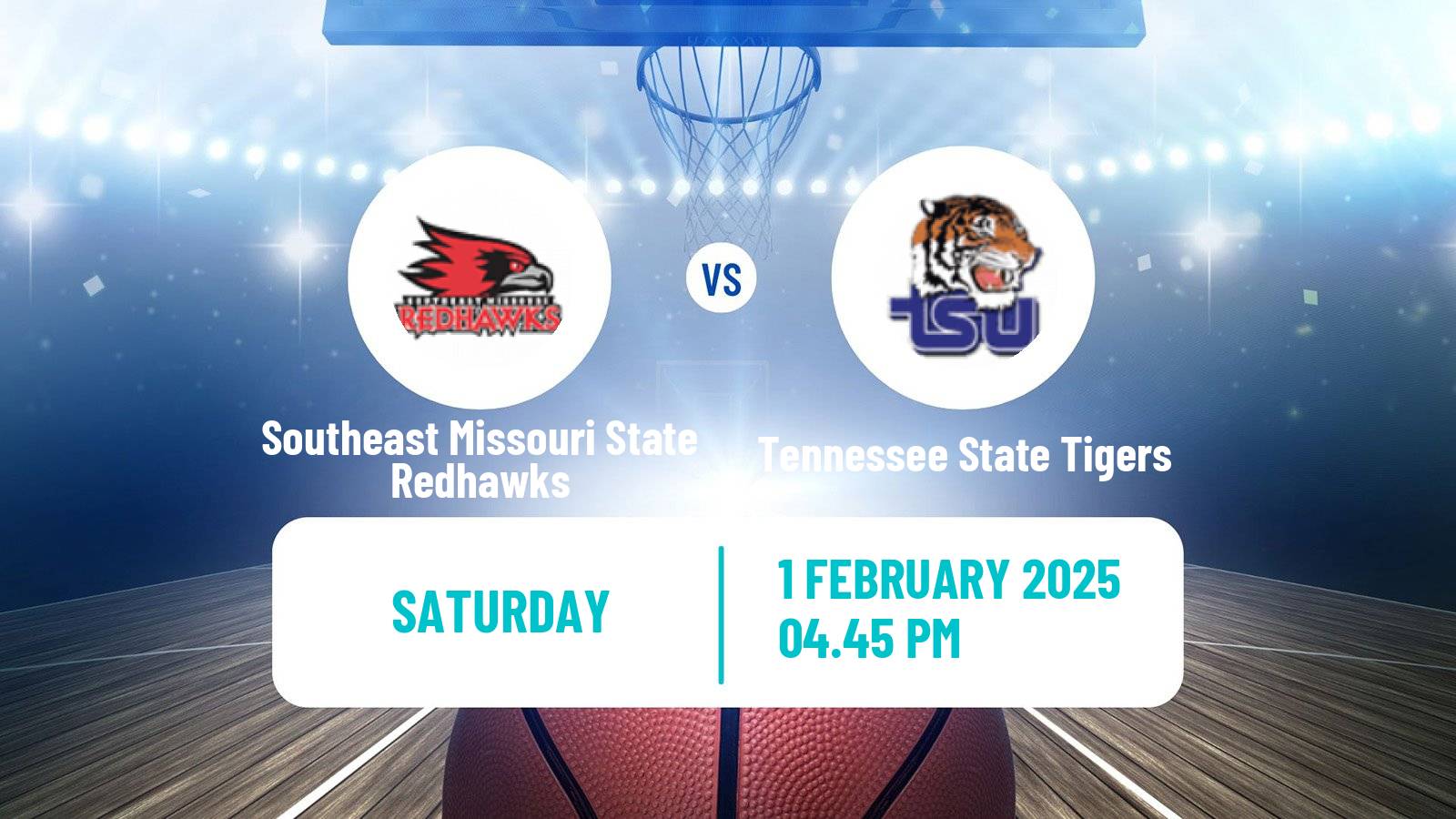 Basketball NCAA College Basketball Southeast Missouri State Redhawks - Tennessee State Tigers