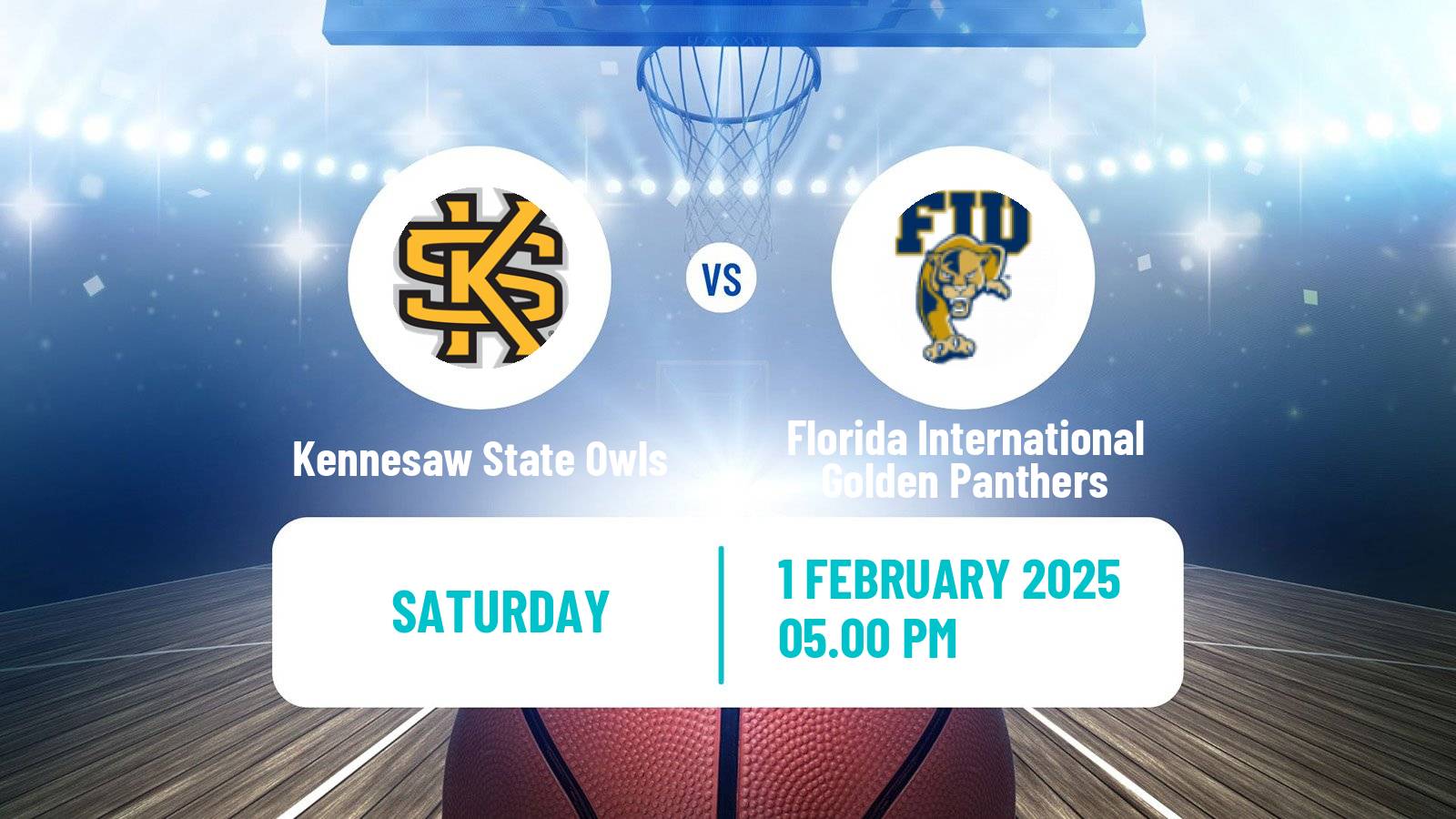 Basketball NCAA College Basketball Kennesaw State Owls - Florida International Golden Panthers