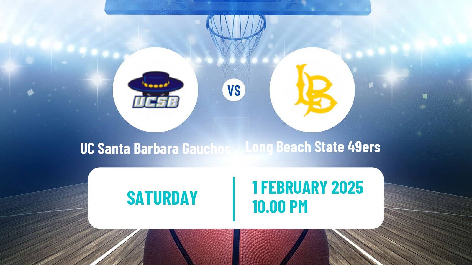 Basketball NCAA College Basketball UC Santa Barbara Gauchos - Long Beach State 49ers