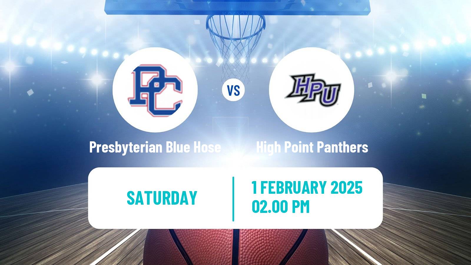 Basketball NCAA College Basketball Presbyterian Blue Hose - High Point Panthers