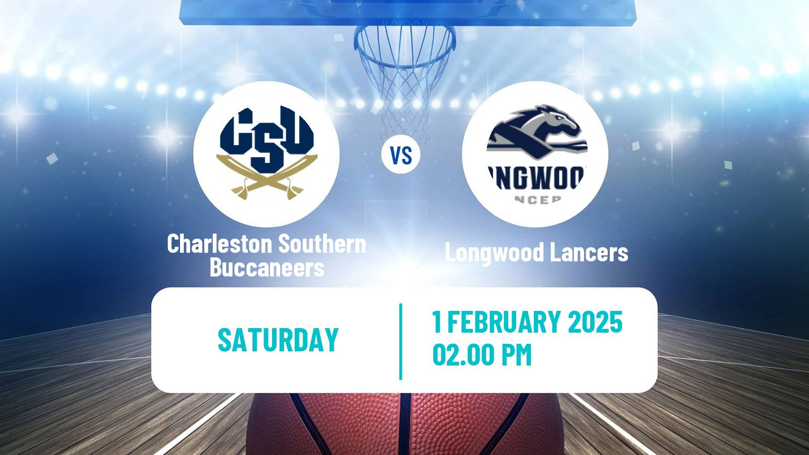 Basketball NCAA College Basketball Charleston Southern Buccaneers - Longwood Lancers