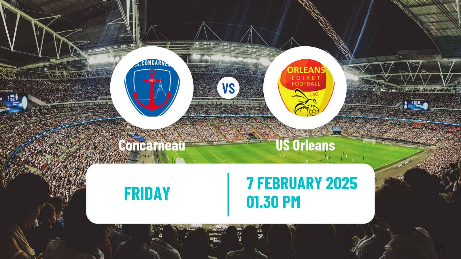 Soccer French National League Concarneau - Orleans