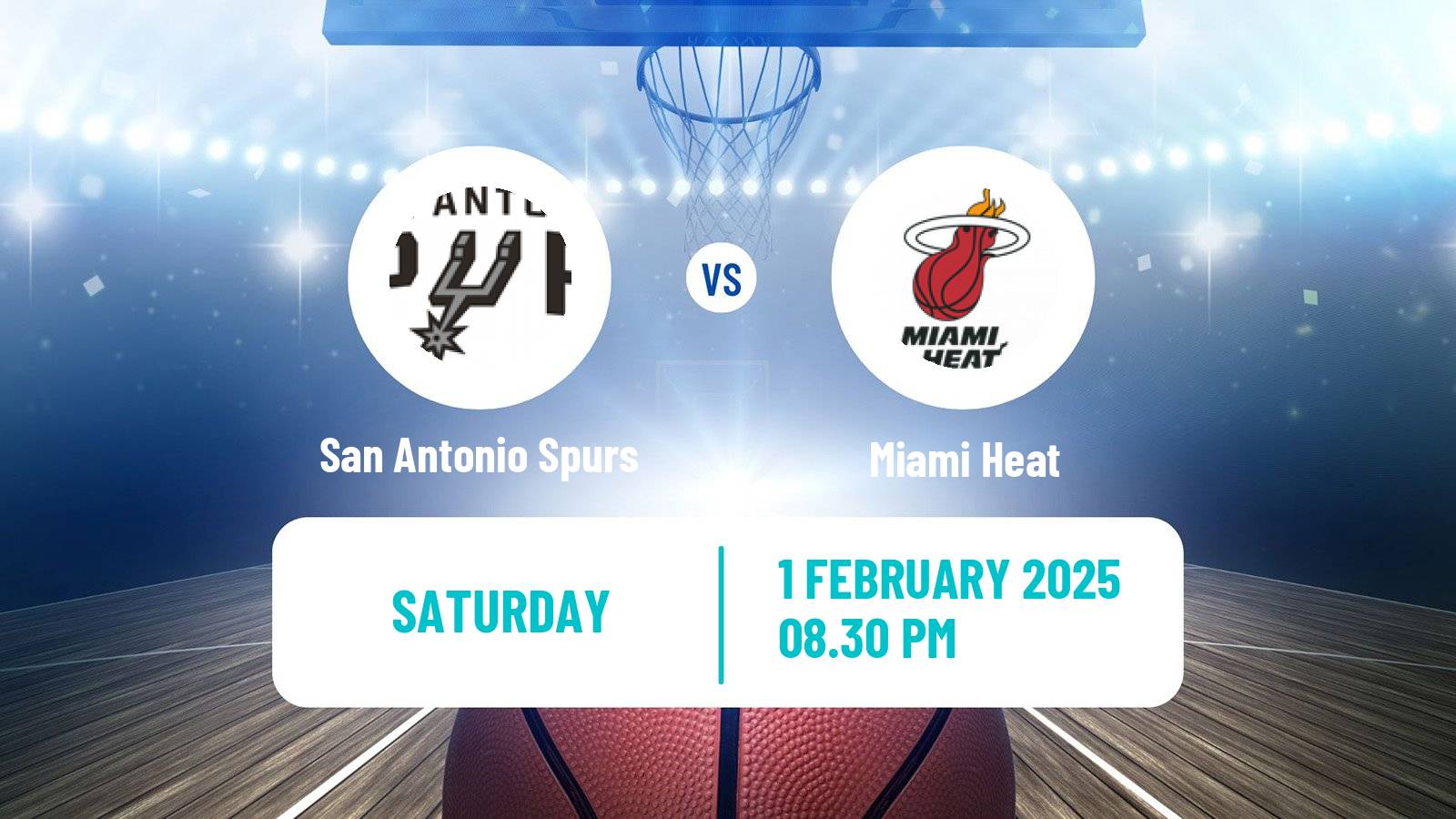 Basketball NBA San Antonio Spurs - Miami Heat