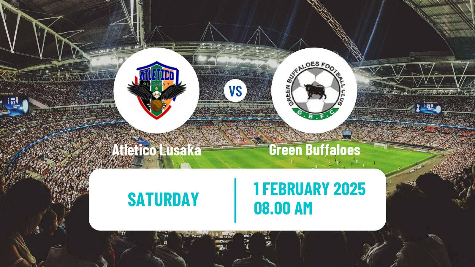 Soccer Zambian Premier League Atletico Lusaka - Green Buffaloes