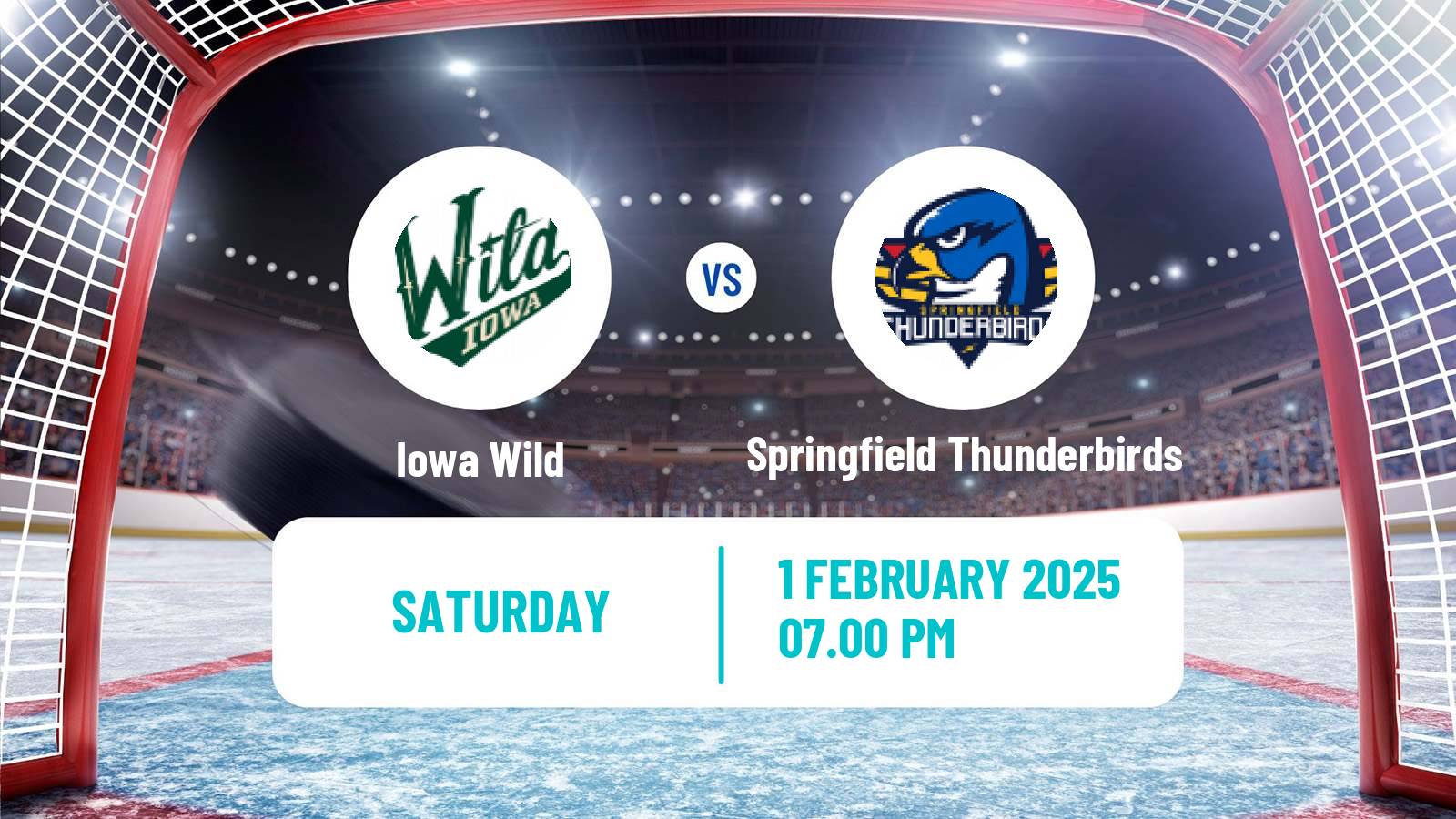 Hockey AHL Iowa Wild - Springfield Thunderbirds