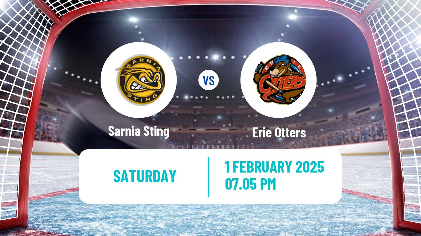 Hockey OHL Sarnia Sting - Erie Otters