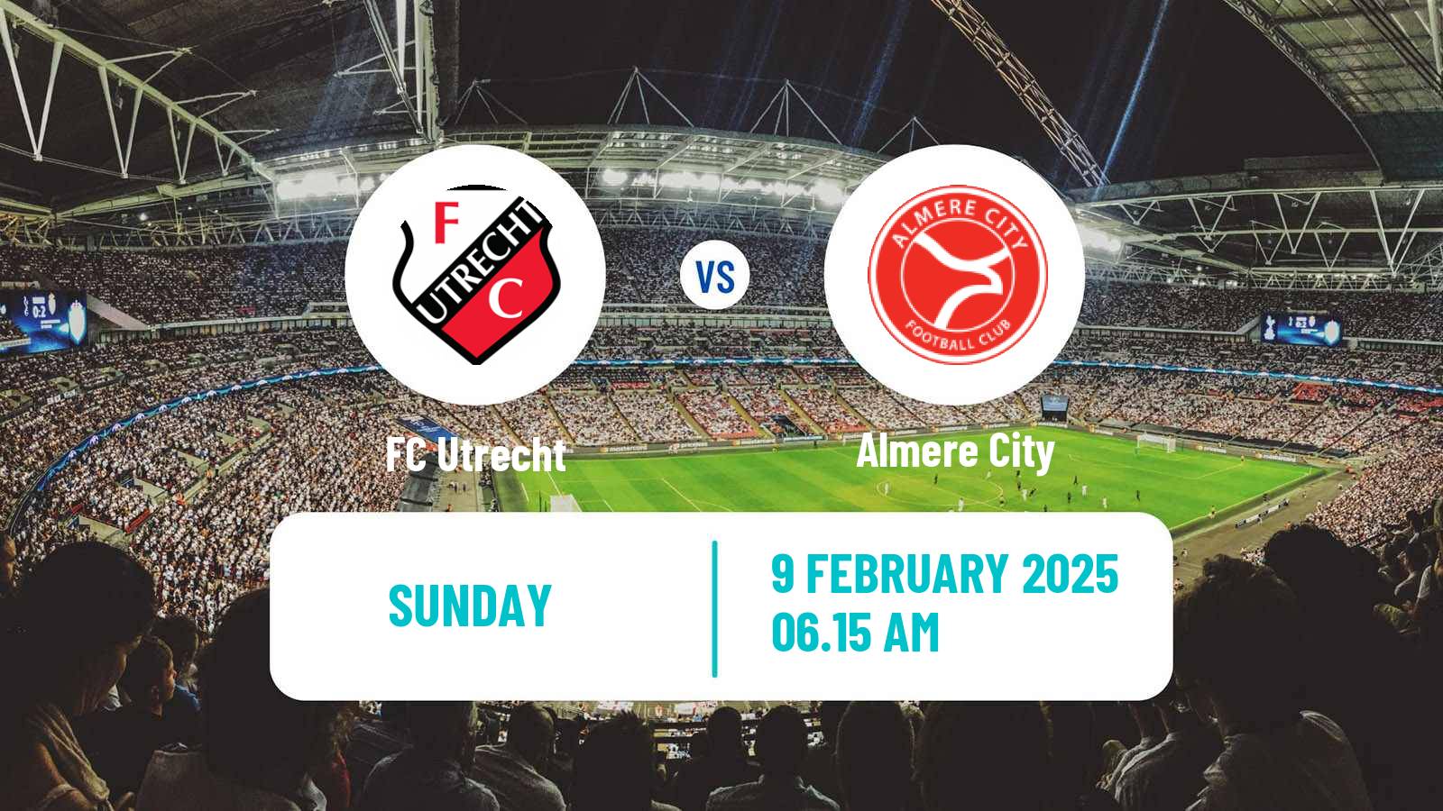 Soccer Dutch Eredivisie Utrecht - Almere City