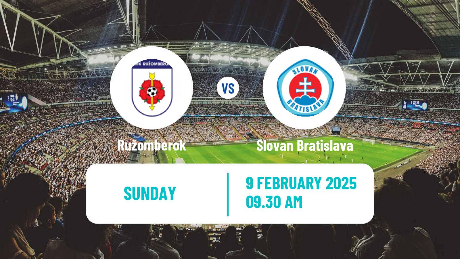 Soccer Slovak Superliga Ružomberok - Slovan Bratislava