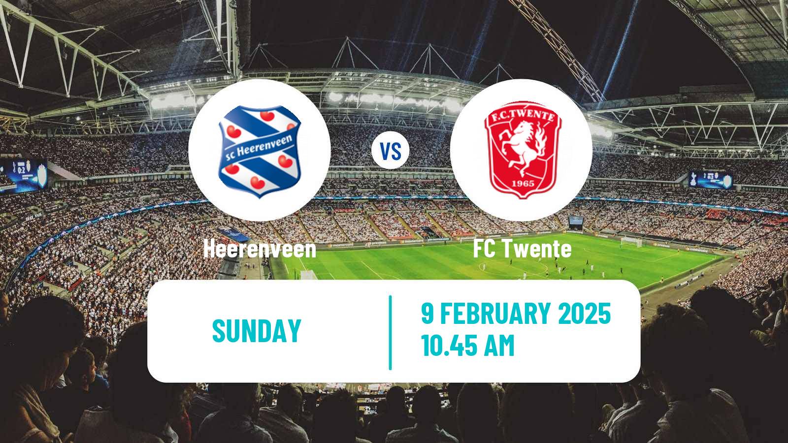 Soccer Dutch Eredivisie Heerenveen - Twente