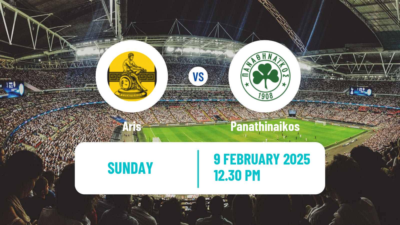 Soccer Greek Super League Aris - Panathinaikos