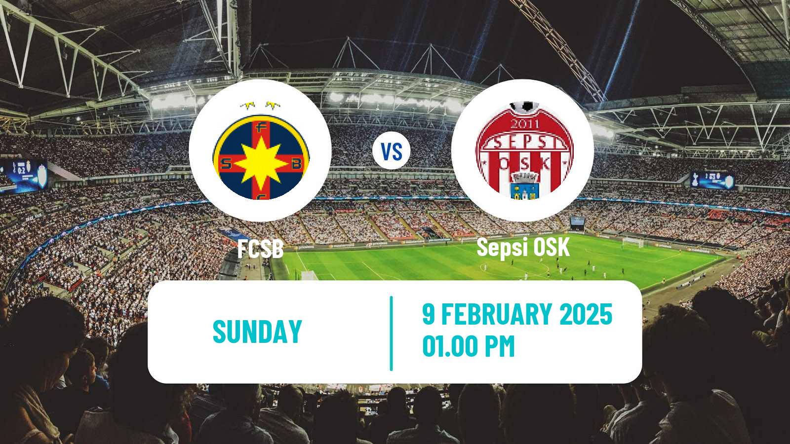 Soccer Romanian Liga 1 FCSB - Sepsi OSK