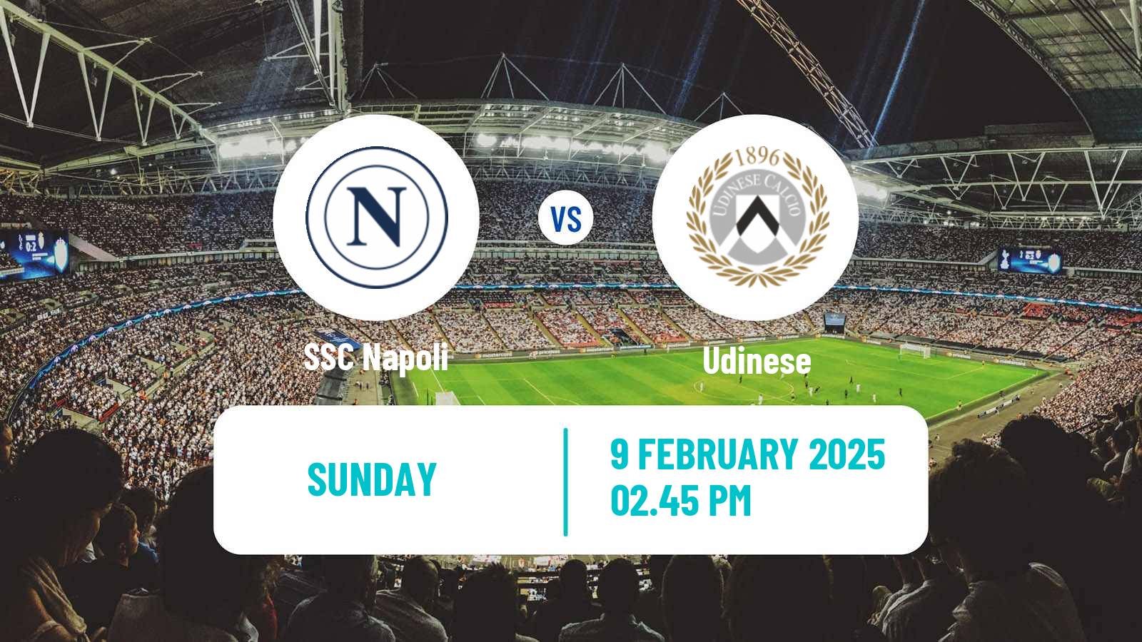 Soccer Italian Serie A Napoli - Udinese