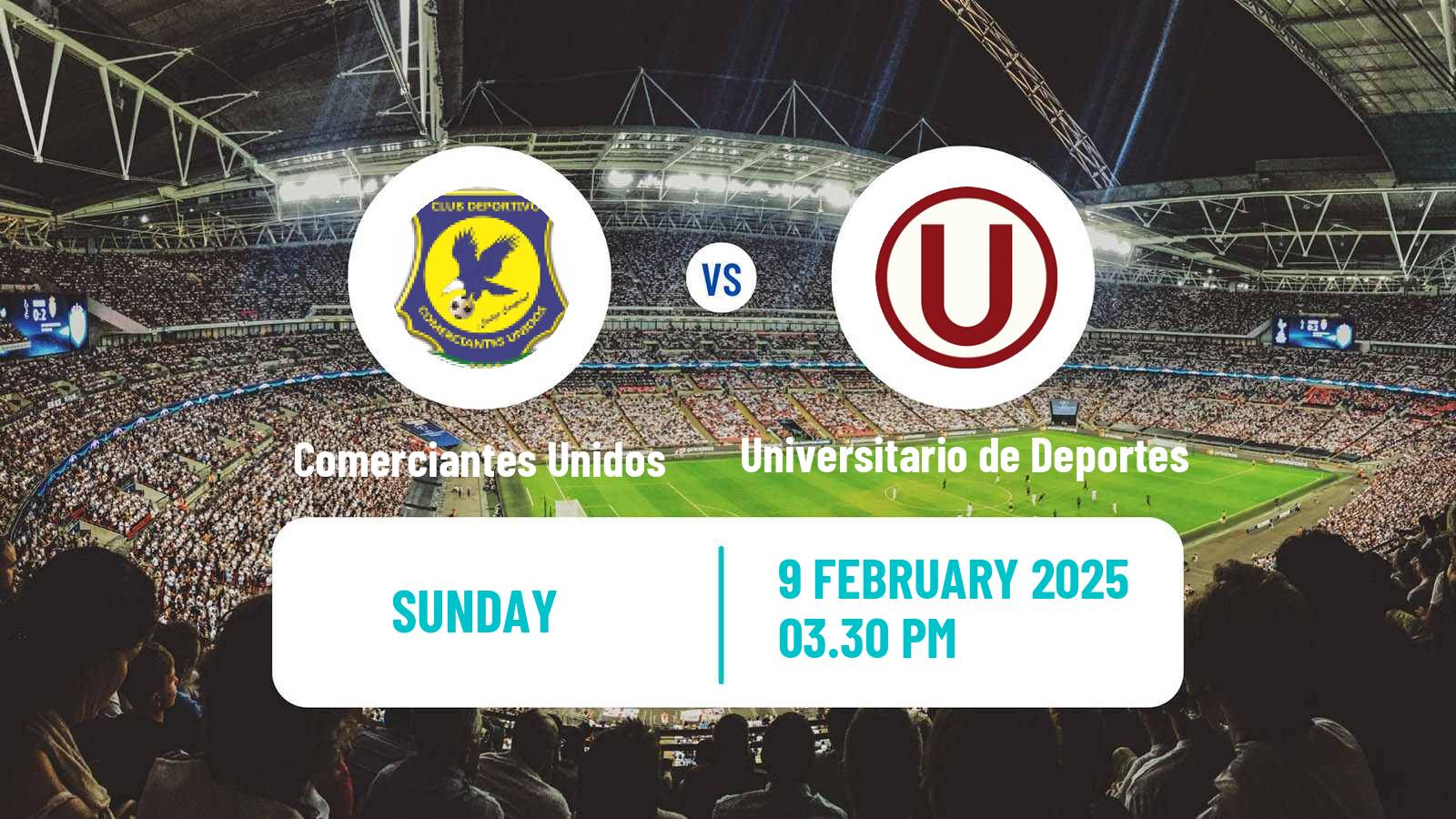 Soccer Peruvian Liga 1 Comerciantes Unidos - Universitario de Deportes