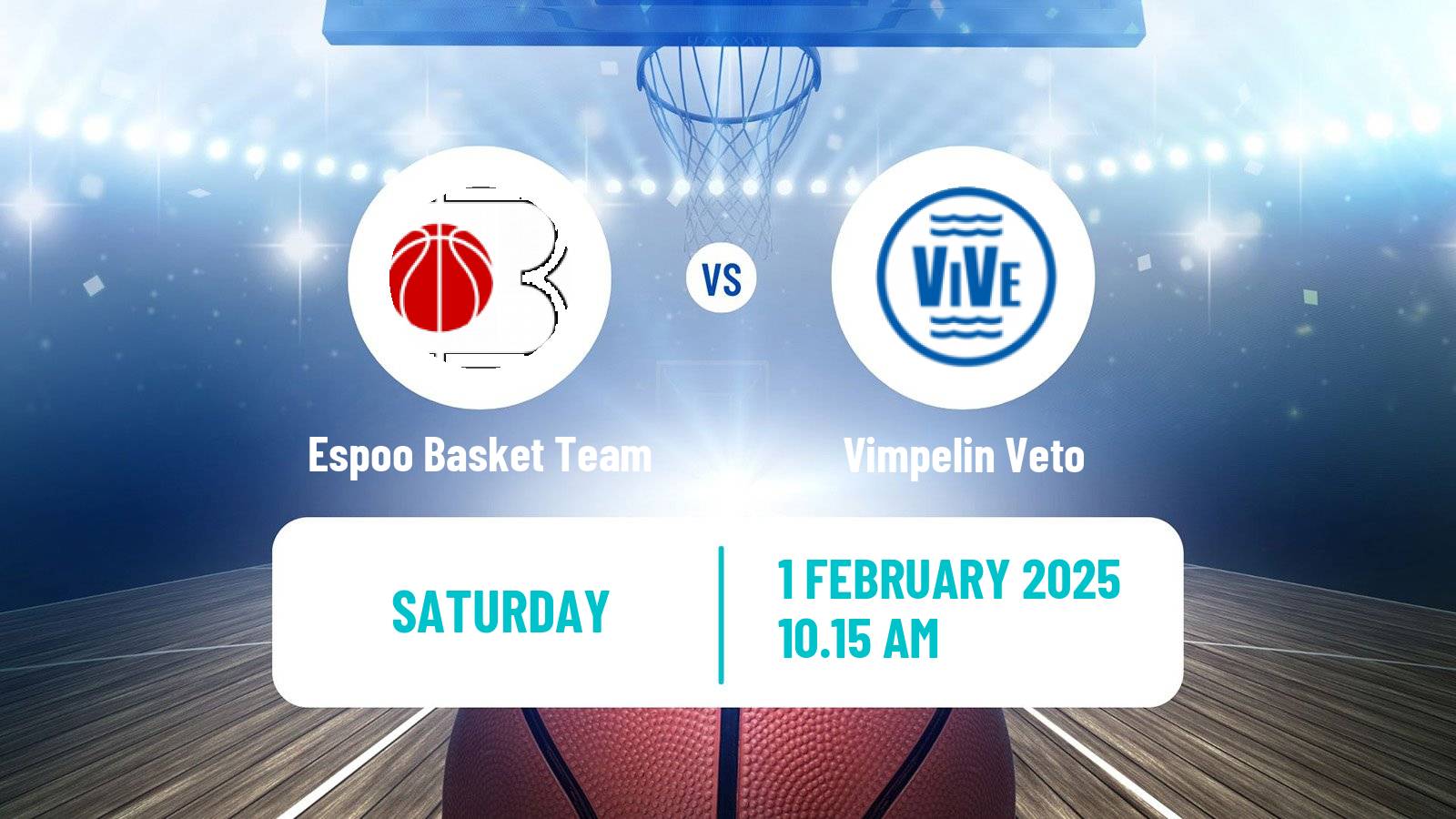 Basketball Finnish Korisliiga Women Espoo Basket Team - Vimpelin Veto