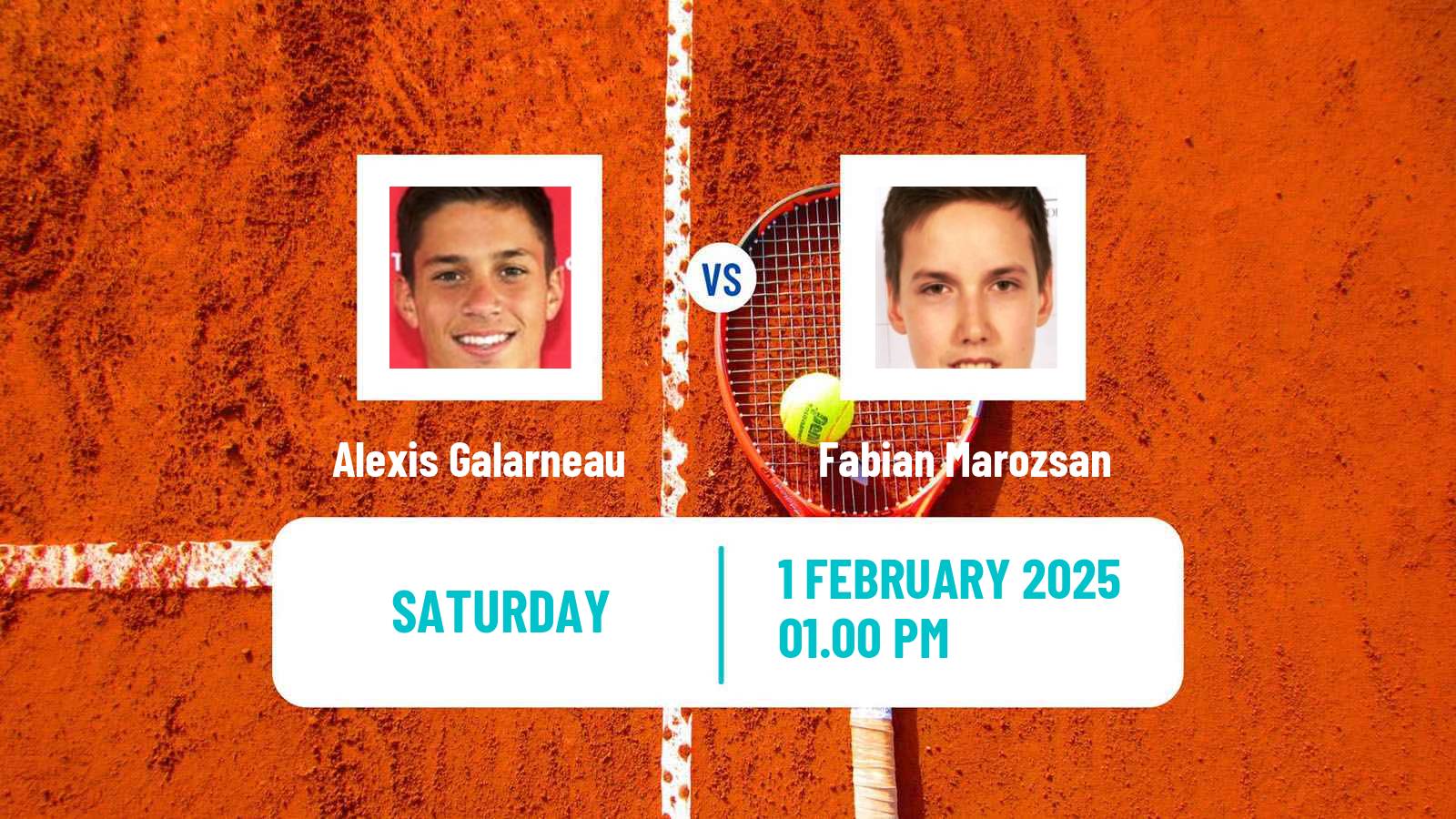 Tennis Davis Cup World Group Alexis Galarneau - Fabian Marozsan