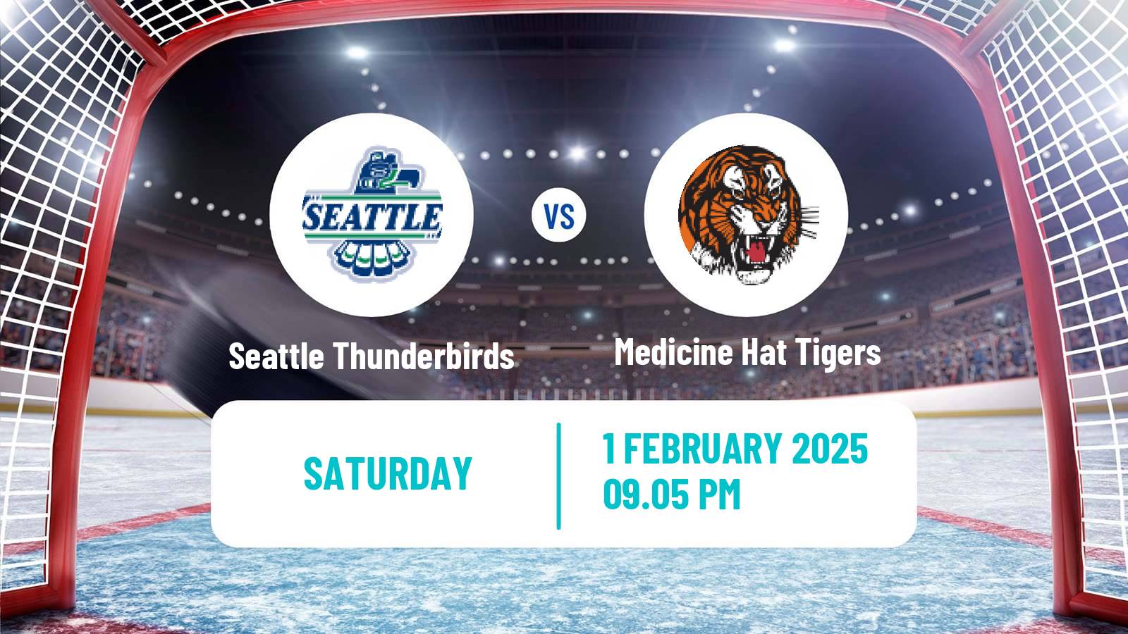 Hockey WHL Seattle Thunderbirds - Medicine Hat Tigers