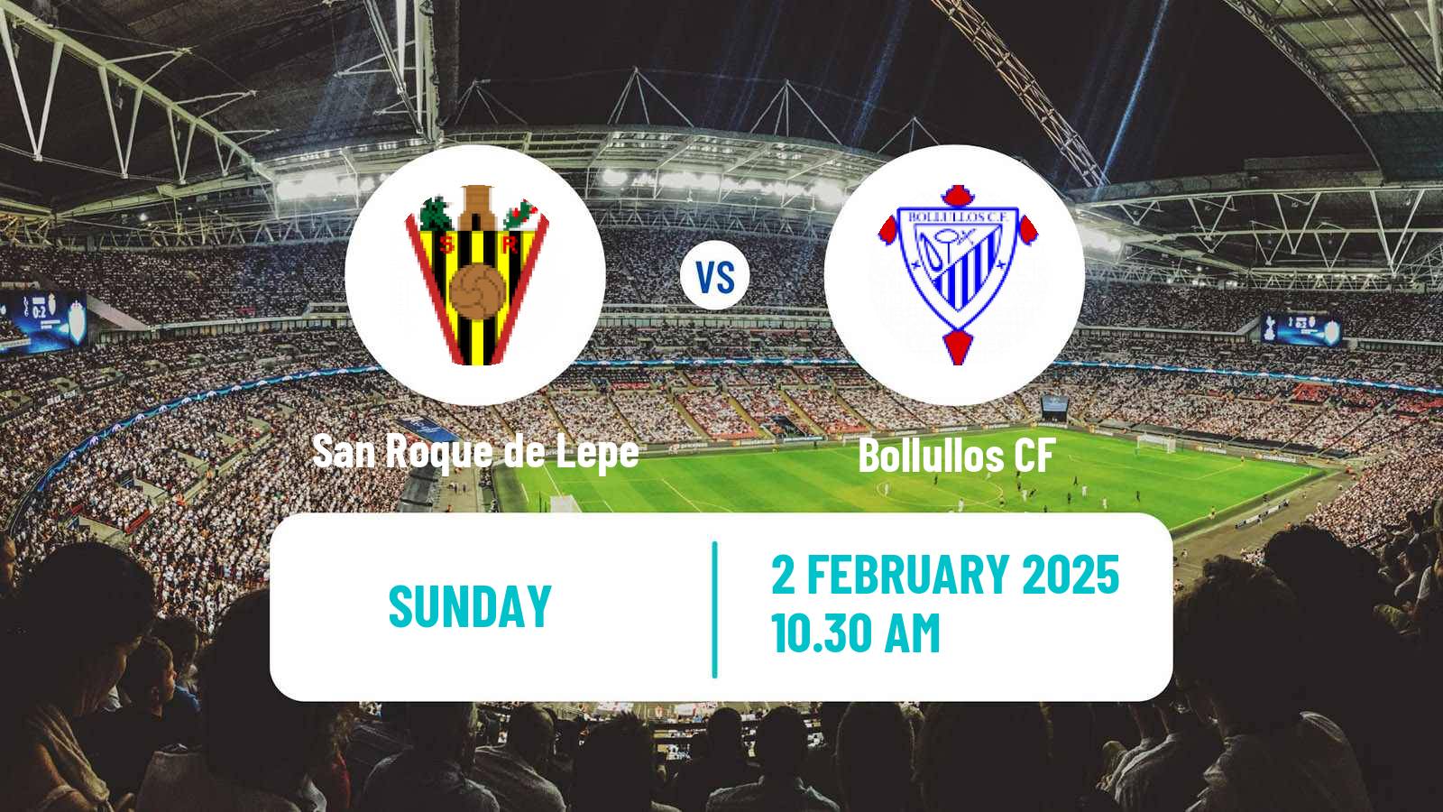 Soccer Spanish Tercera RFEF - Group 10 San Roque de Lepe - Bollullos