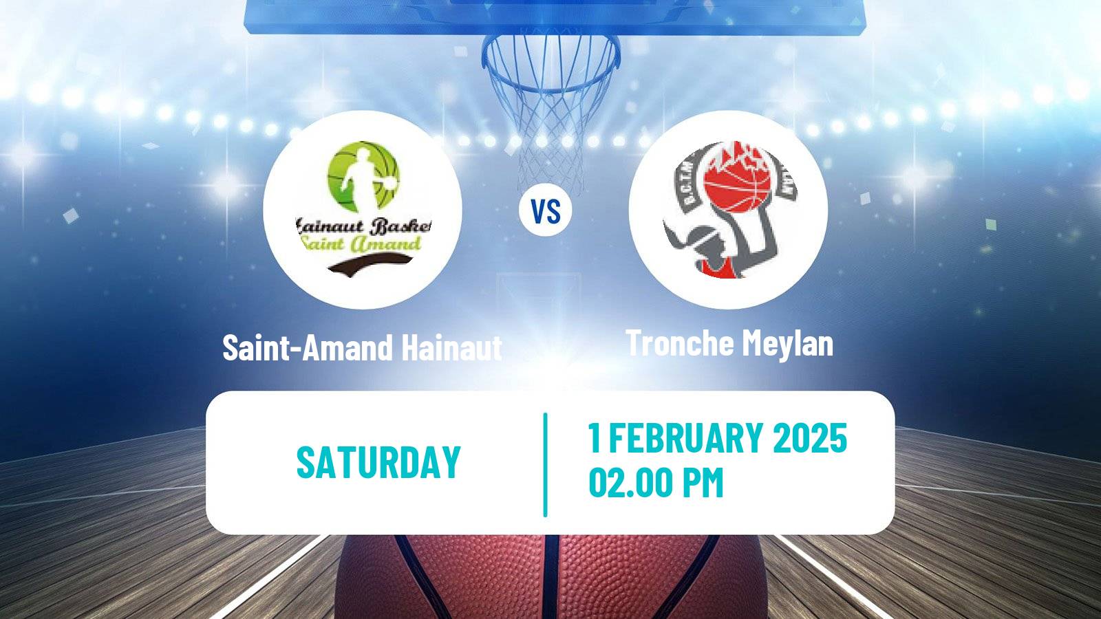 Basketball French Ligue 2 Basketball Women Saint-Amand Hainaut - Tronche Meylan