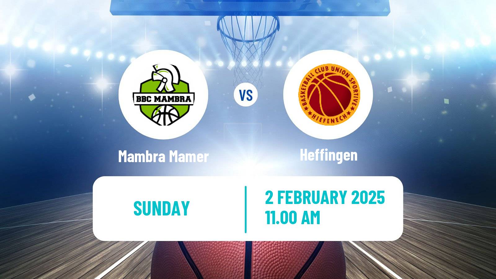 Basketball Luxembourg LBBL Basketball Mambra Mamer - Heffingen