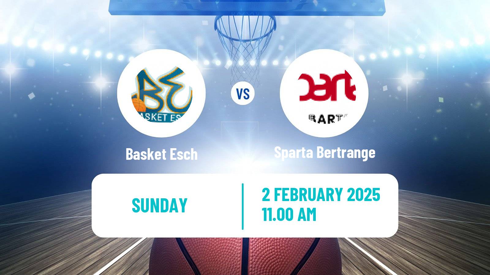 Basketball Luxembourg LBBL Basketball Esch - Sparta Bertrange