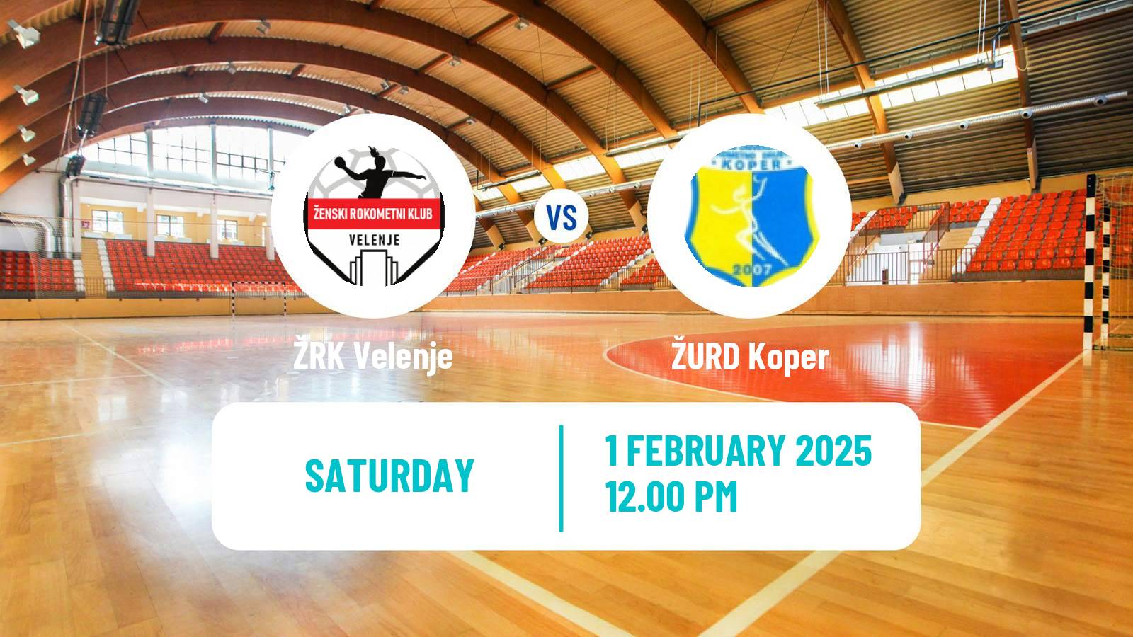 Handball Slovenian 1 A DRL Women Velenje - Koper