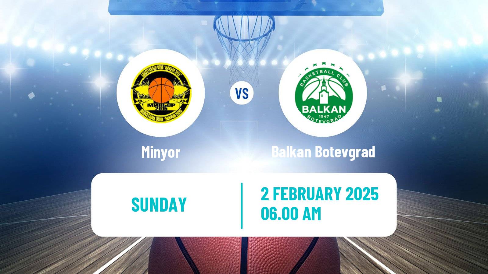 Basketball Bulgarian NBL Minyor - Balkan Botevgrad