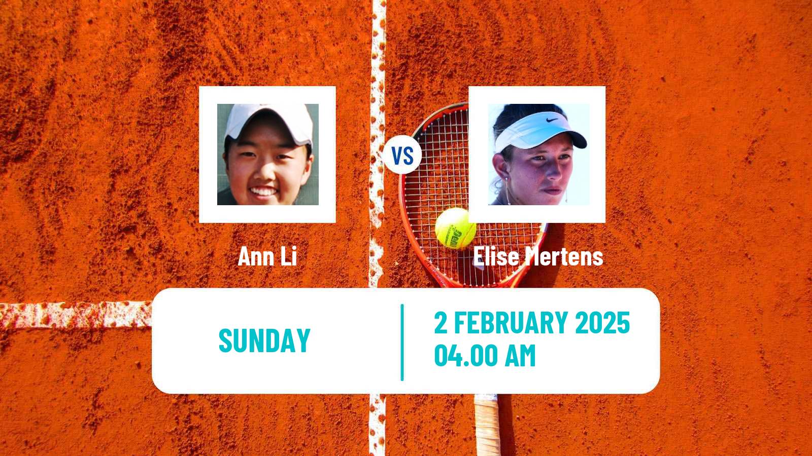 Tennis WTA Singapore Ann Li - Elise Mertens