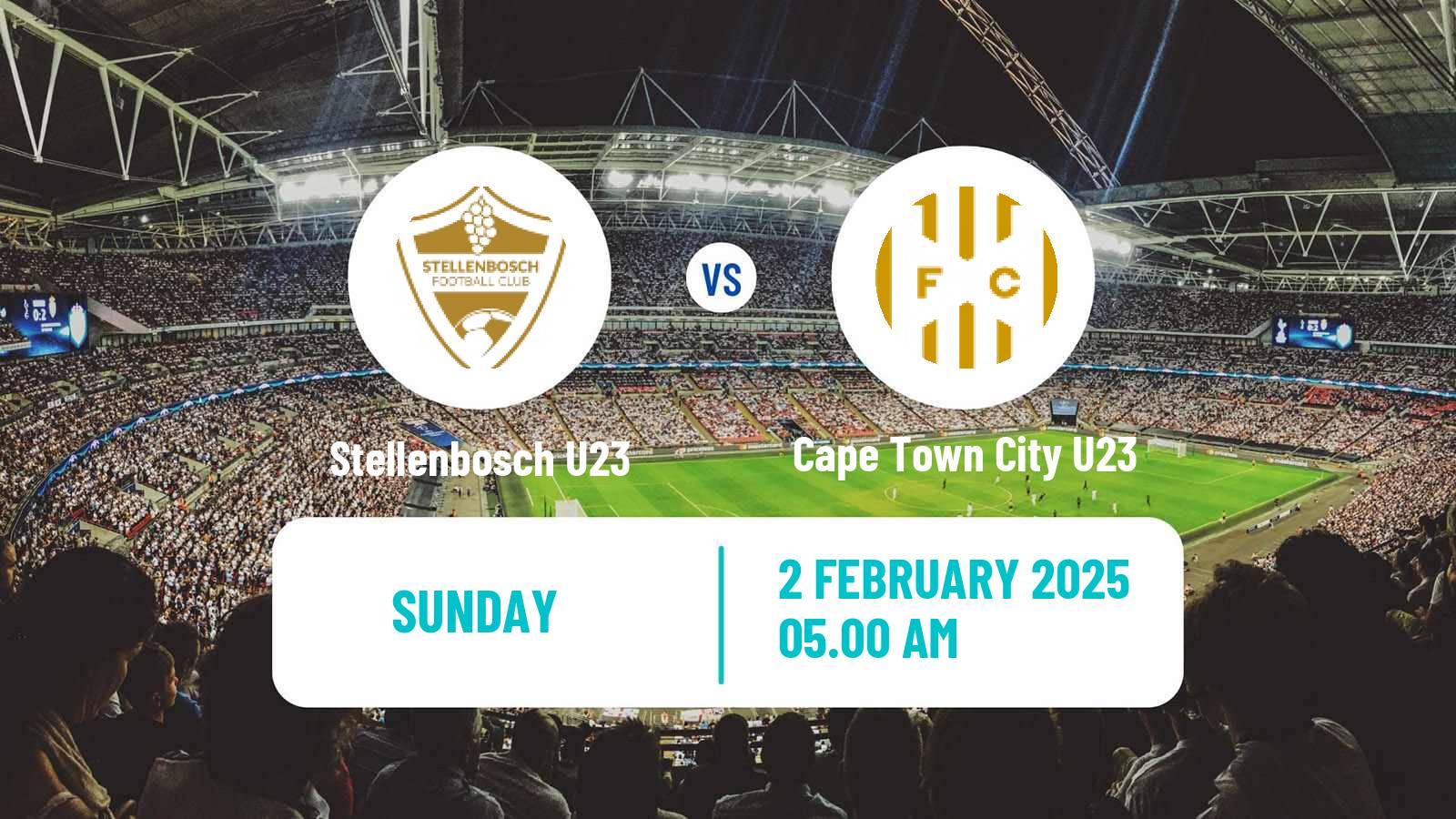 Soccer South African Diski Challenge Stellenbosch U23 - Cape Town City U23