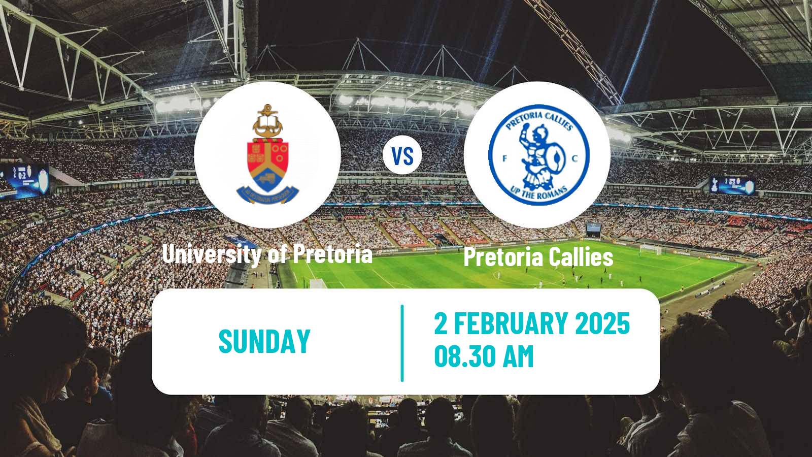 Soccer South African First Division University of Pretoria - Pretoria Callies