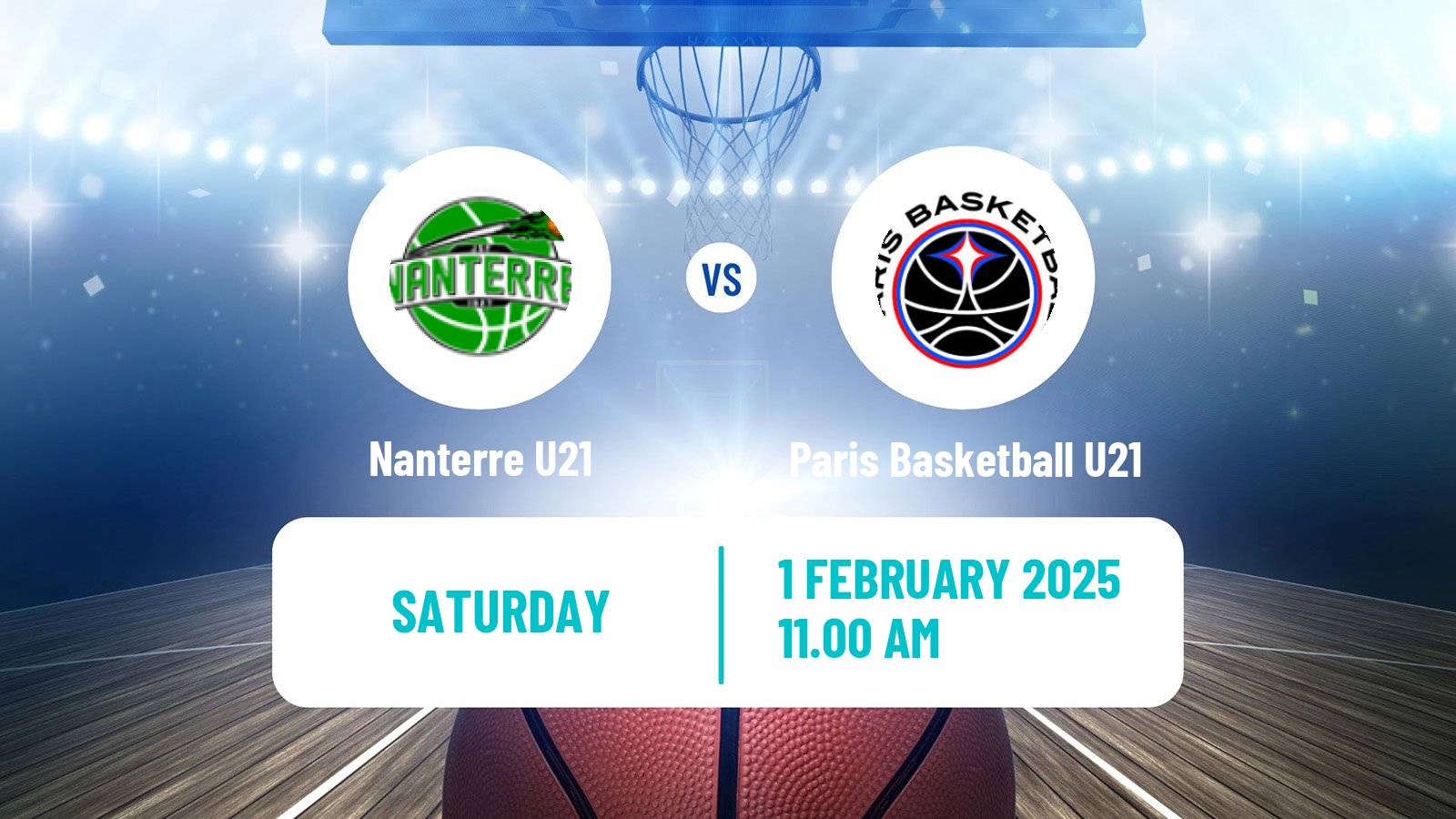 Basketball French Espoirs U21 Basketball Nanterre U21 - Paris Basketball U21