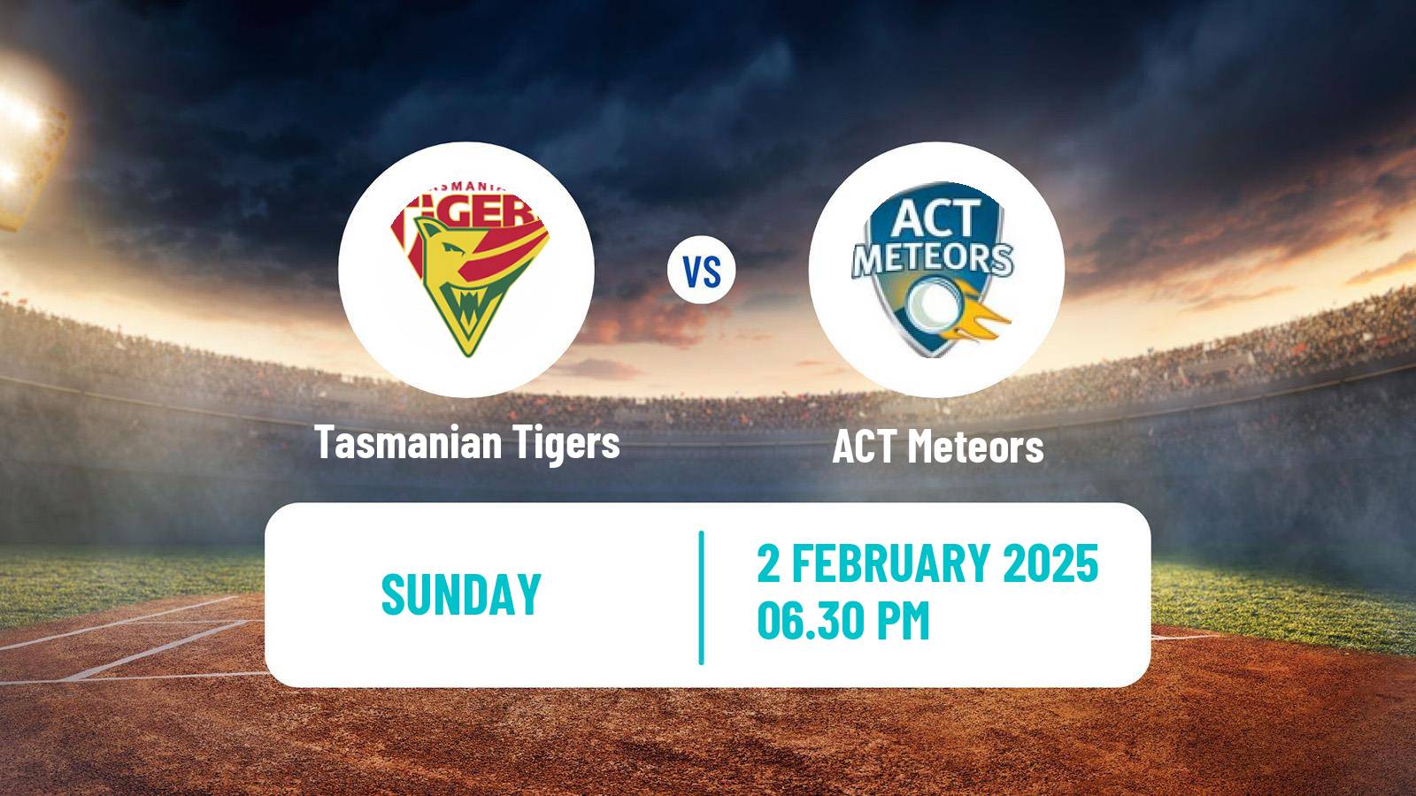 Cricket Australian National League Cricket Women Tasmanian Tigers - ACT Meteors