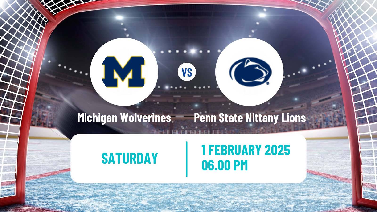 Hockey NCAA Hockey Michigan Wolverines - Penn State Nittany Lions