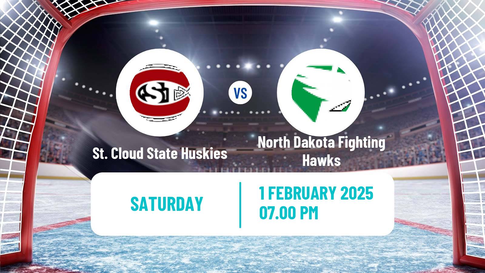 Hockey NCAA Hockey St. Cloud State Huskies - North Dakota Fighting Hawks