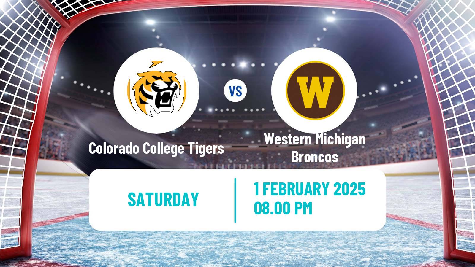 Hockey NCAA Hockey Colorado College Tigers - Western Michigan Broncos