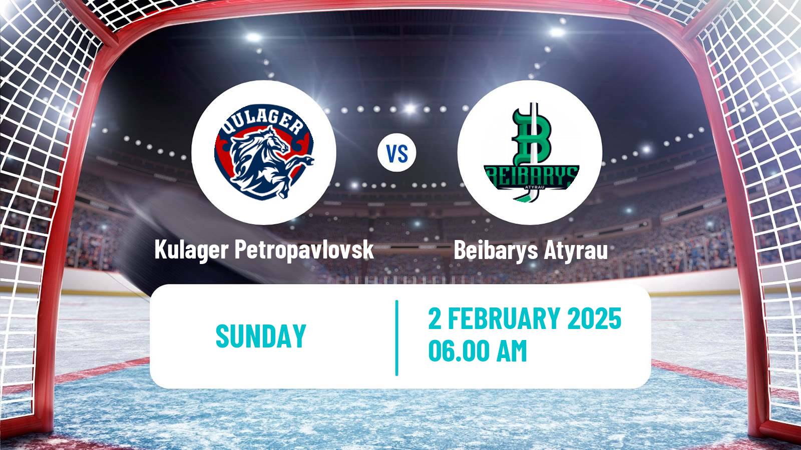 Hockey Kazakh Ice Hockey Championship Kulager Petropavlovsk - Beibarys Atyrau