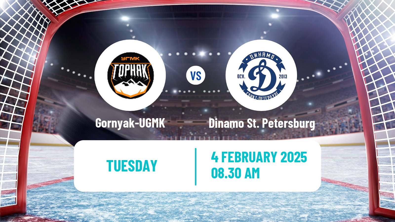 Hockey VHL Gornyak-UGMK - Dinamo St. Petersburg