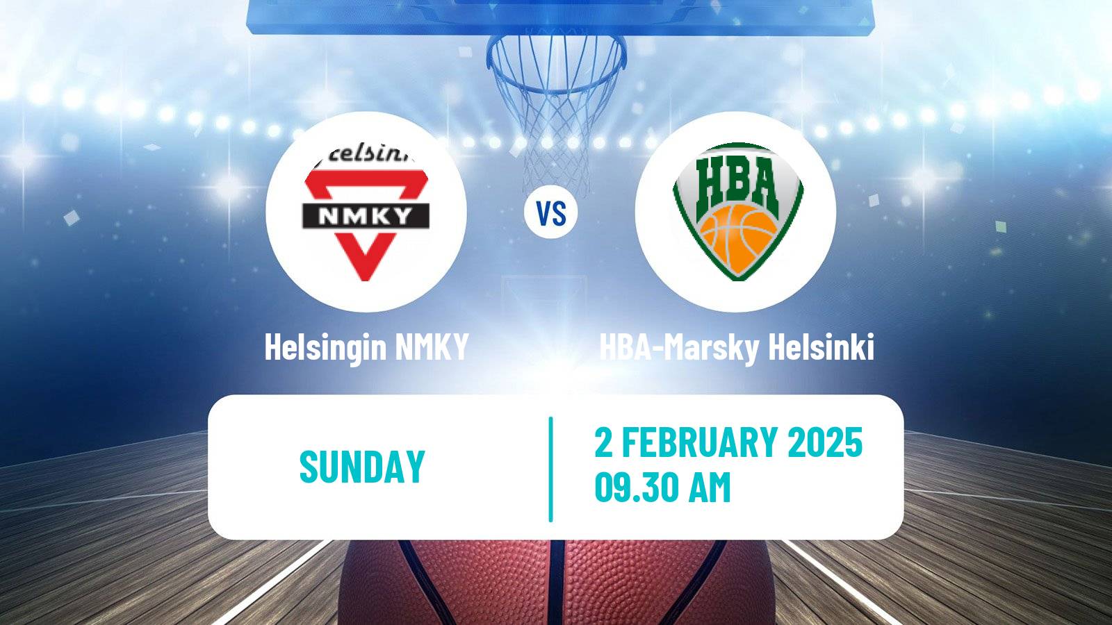 Basketball Finnish I Divisioona A Basketball Helsingin NMKY - HBA-Marsky Helsinki