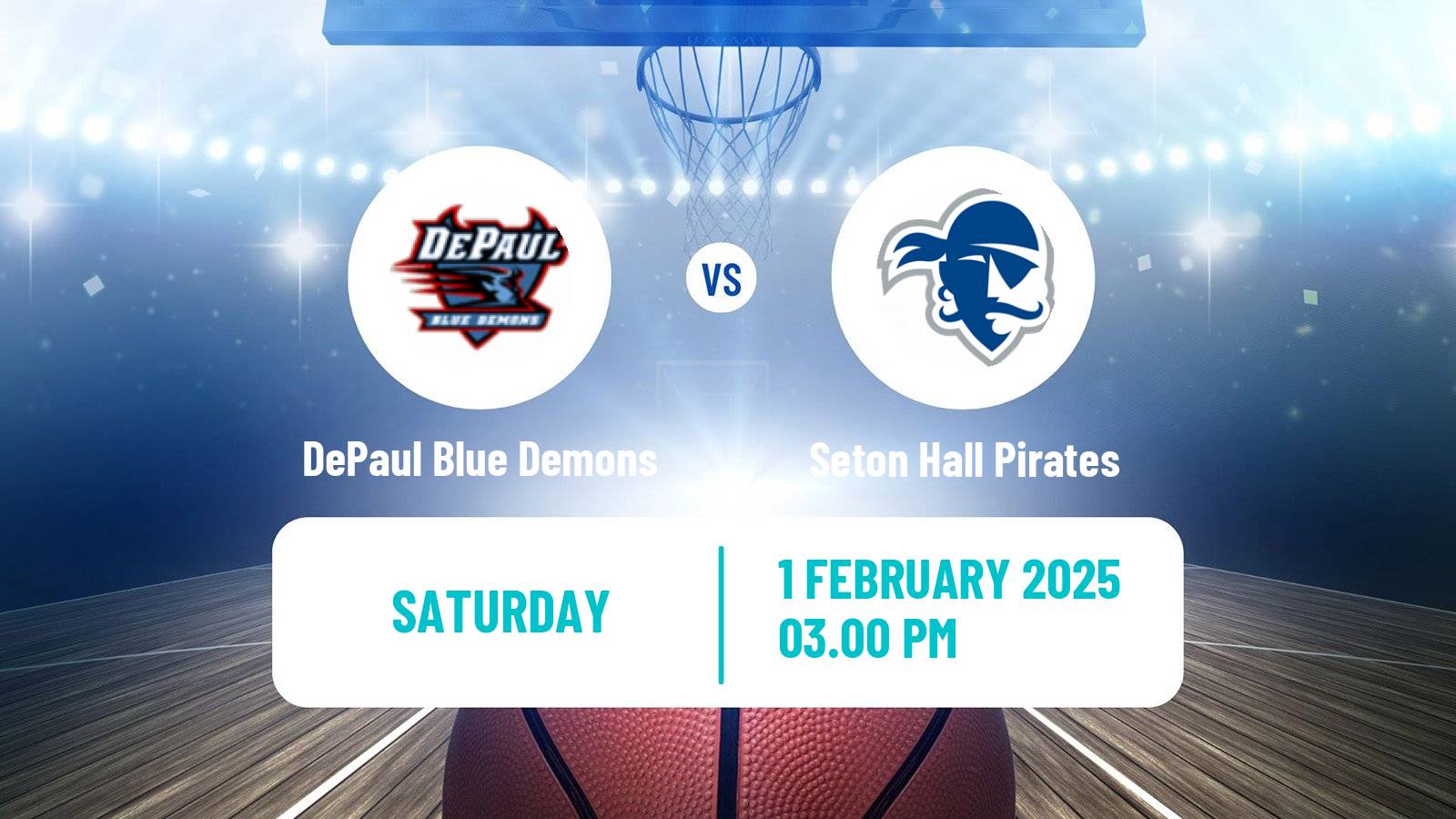 Basketball NCAA College Basketball Women DePaul Blue Demons - Seton Hall Pirates