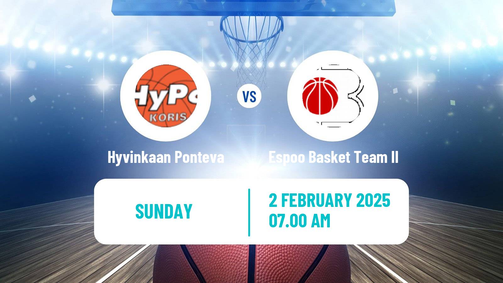 Basketball Finnish I Divisioona Basketball Women Hyvinkaan Ponteva - Espoo Basket Team II