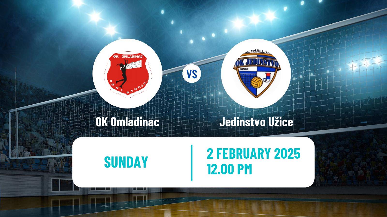 Volleyball Serbian Liga Volleyball Women Omladinac - Jedinstvo Užice