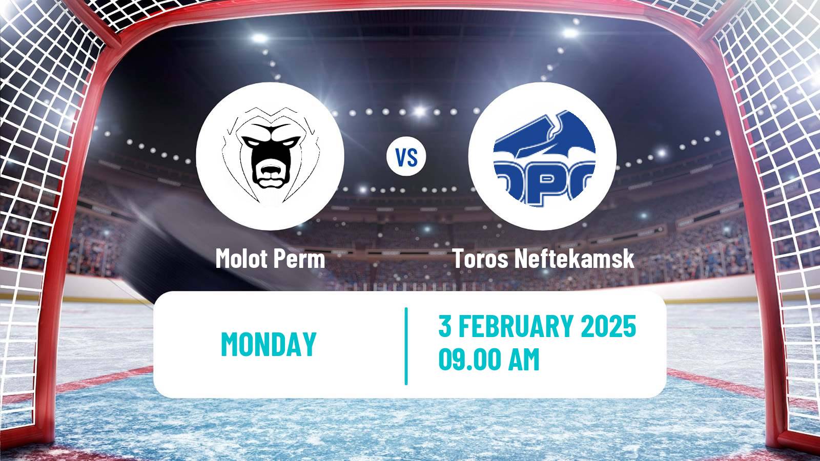 Hockey VHL Molot Perm - Toros Neftekamsk