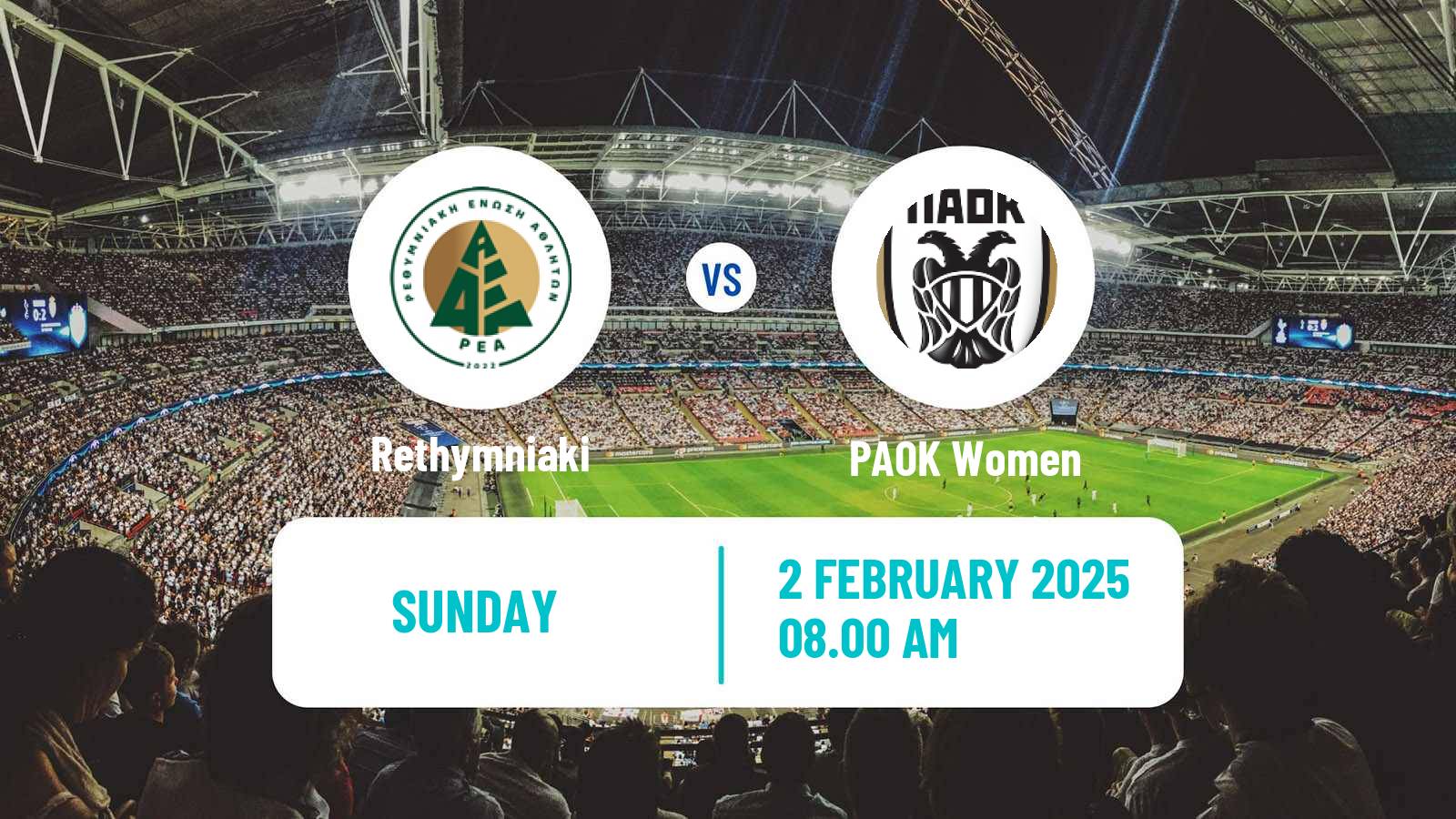 Soccer Greek Division A Women Rethymniaki - PAOK